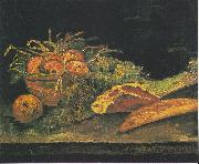 Vincent Van Gogh Still life with apple basket, meat and bread rolls china oil painting artist